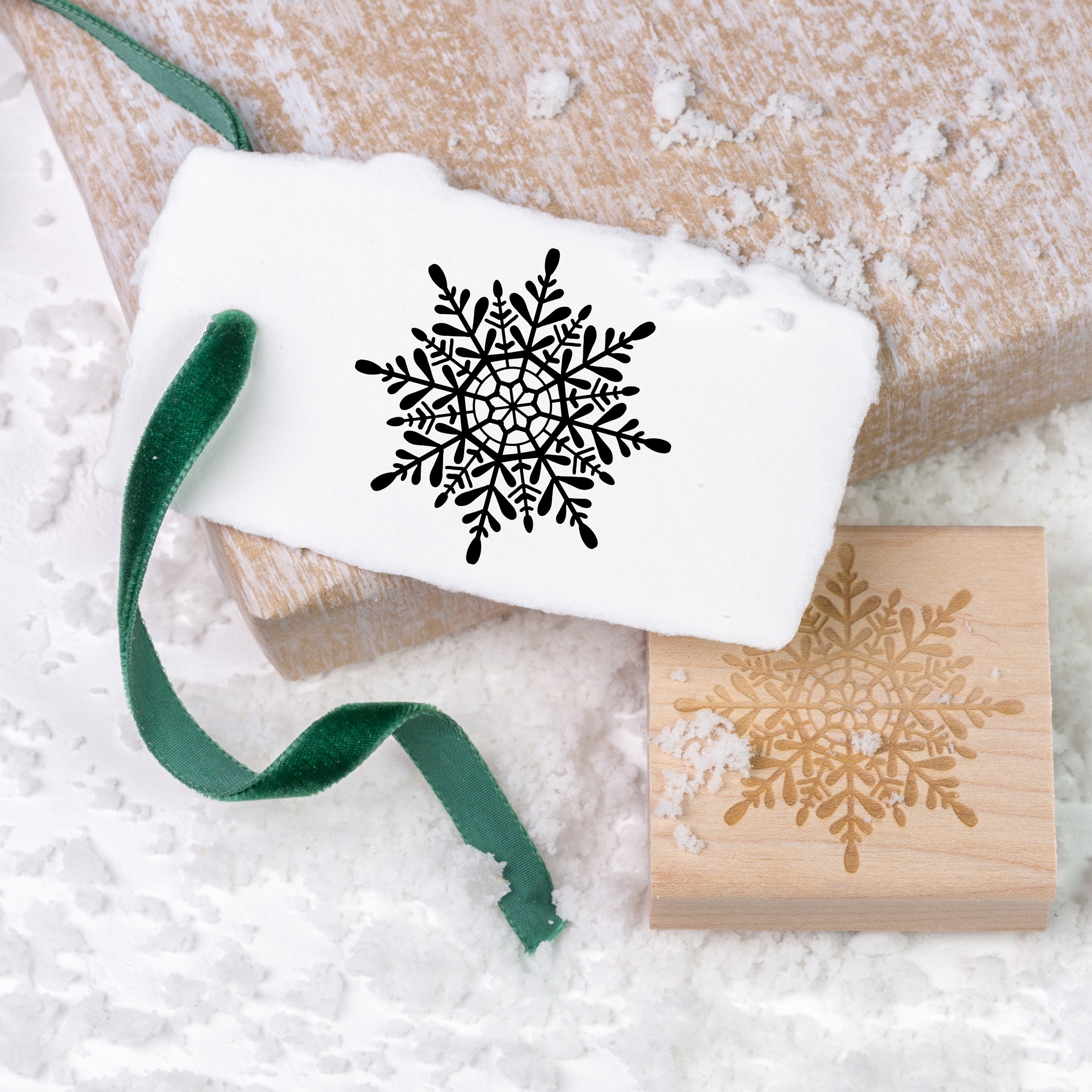SNOWFLAKE RUBBER STAMP - 'BELIEVE' CHRISTMAS COLLECTION – Heirloom