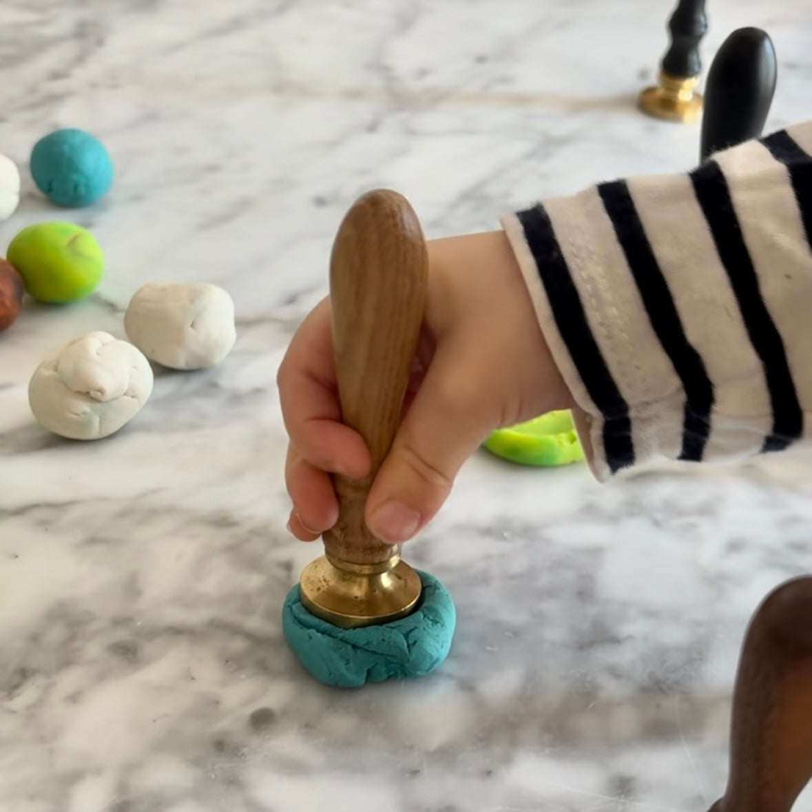 Wax Seal Stamping Play-Doh | Heirloom Seals