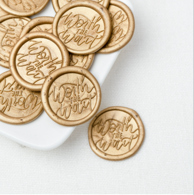 Gold Wax Seals | Worth The Wait Collection | Heirloom Seals