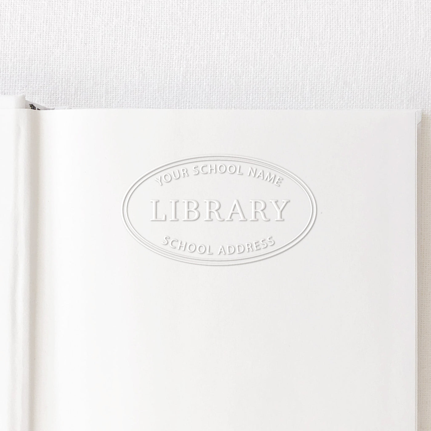 Oval School Library Embosser Seal | Heirloom Seals 