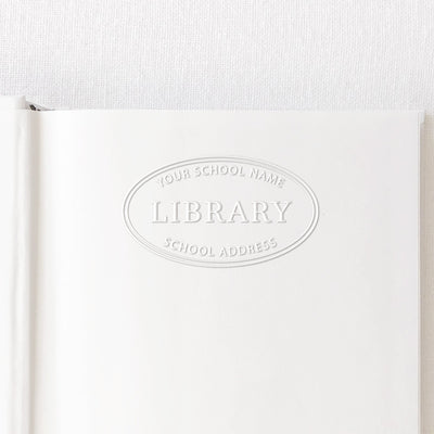 Oval School Library Embosser Seal | Heirloom Seals 