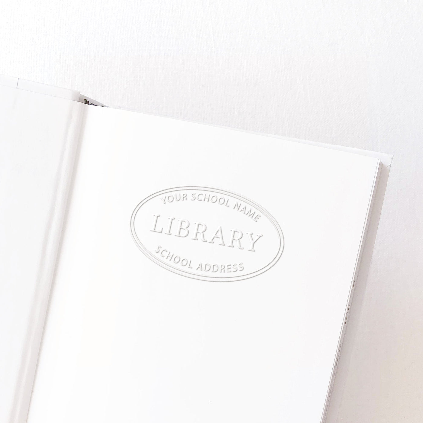 Oval School Library Embosser Seal | Heirloom Seals 