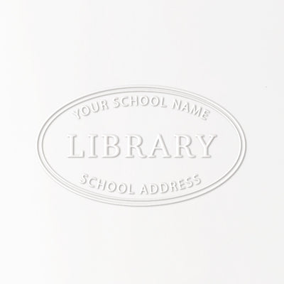 Oval School Library Embosser Seal | Heirloom Seals 