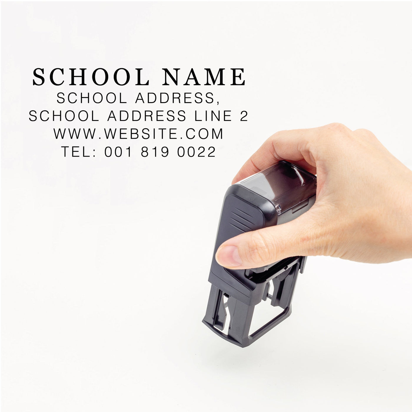 School Info Address Stamp | Heirloom Seals