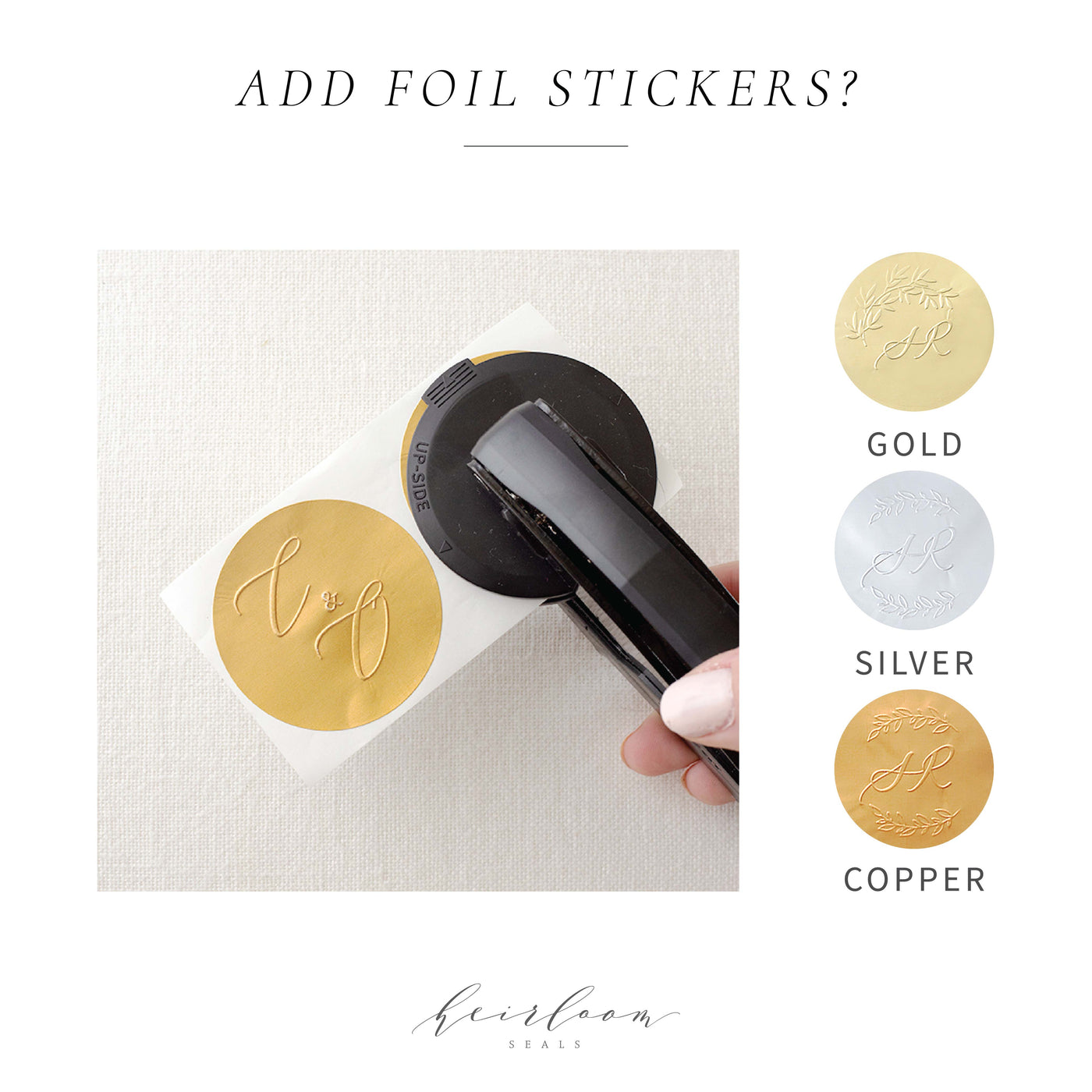 Foil Sticker Options | Heirloom Seals