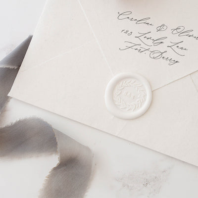 Ashley Minimal Botanical Wedding Monogram | Digital Download | Heirloom Seals