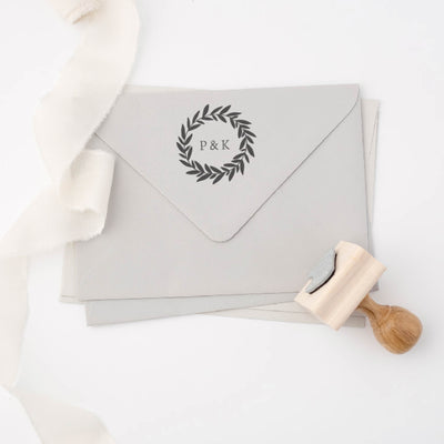 Ashley Minimal Botanical Wedding Monogram | Digital Download | Heirloom Seals