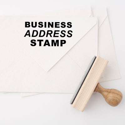 Business Address Self-inking Stamp | Heirloom Seals