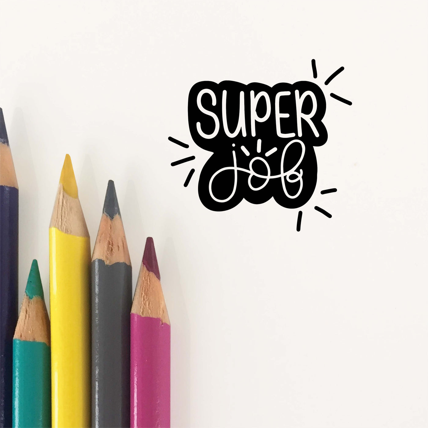 Super Job Teacher Stamp | Heirloom Seals