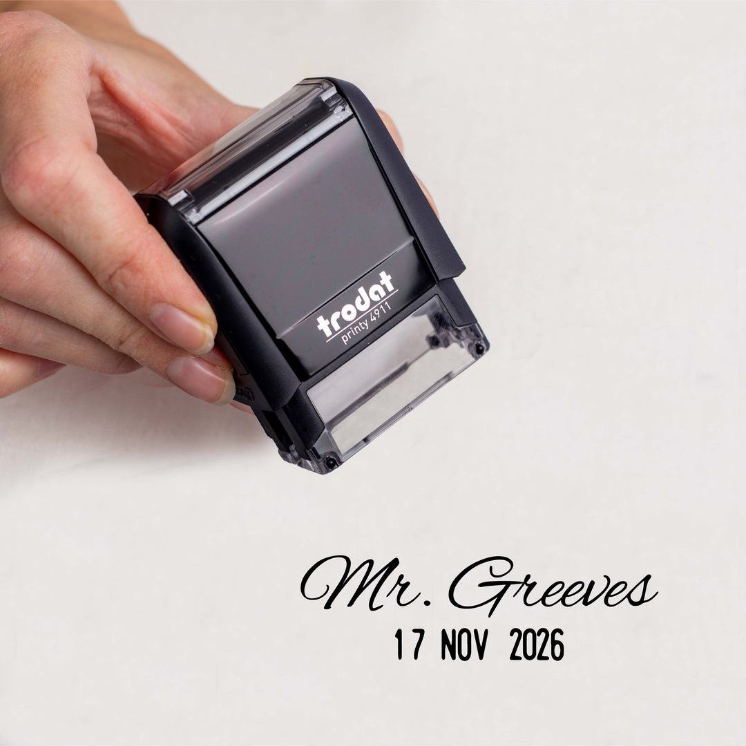 Teacher Stamps | Feedback Self-inking Stamper. 22mm Reinkable. Personalise Text/Colour/Size/Font - View #10