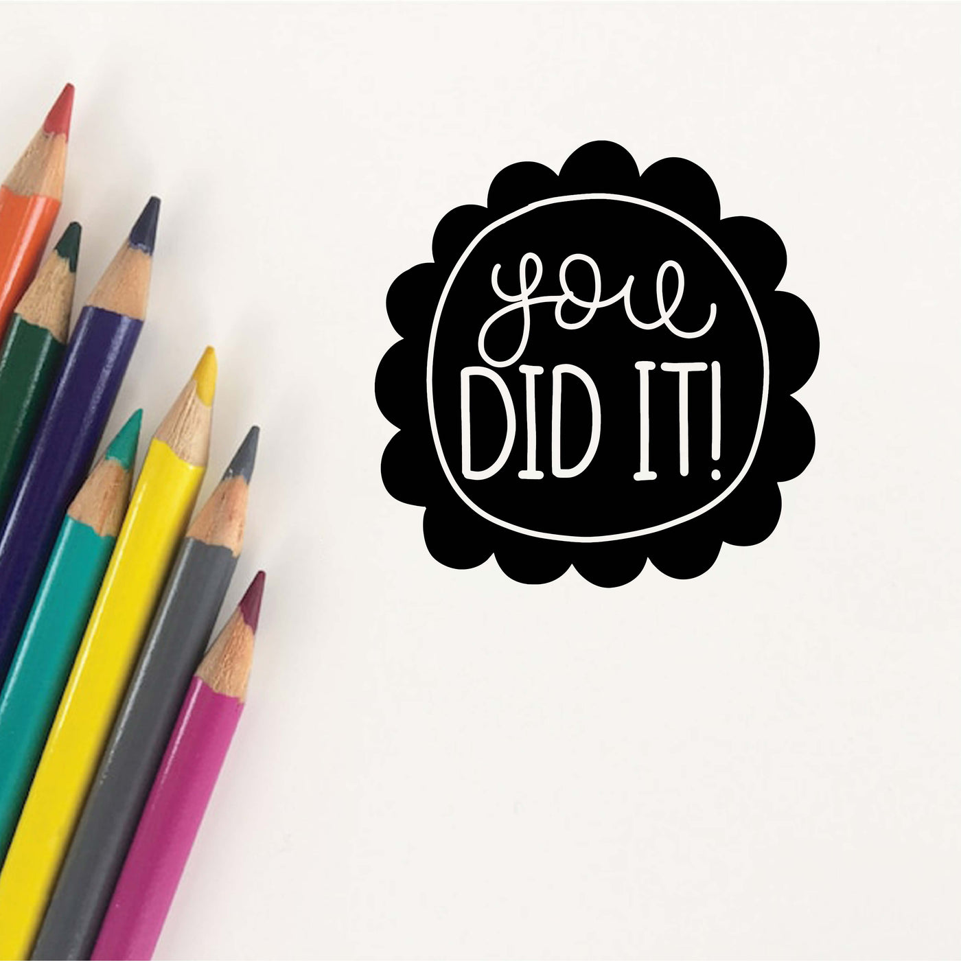 You Did It Teacher Stamp | Heirloom Seals