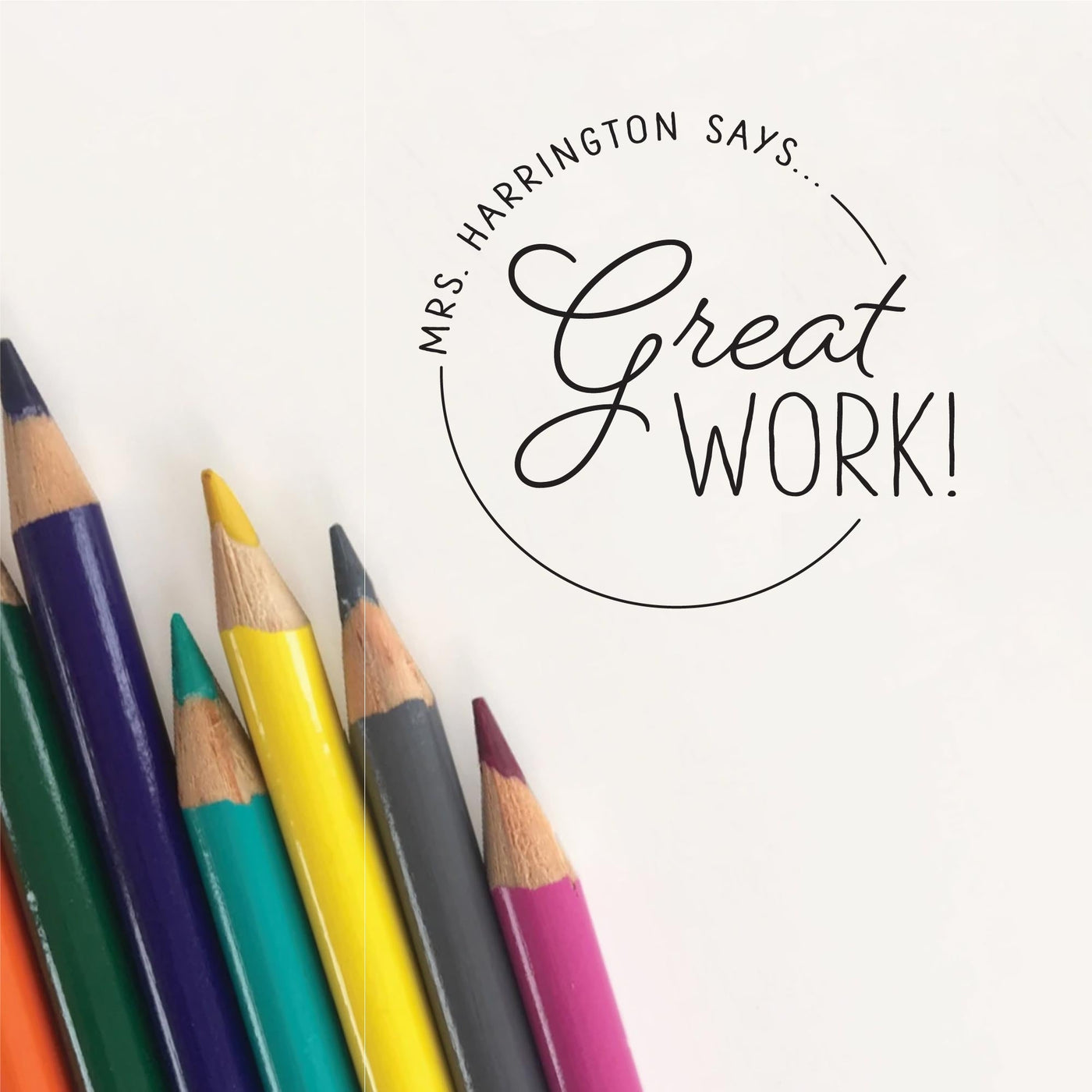 GREAT WORK TEACHER STAMP | HEIRLOOM SEALS