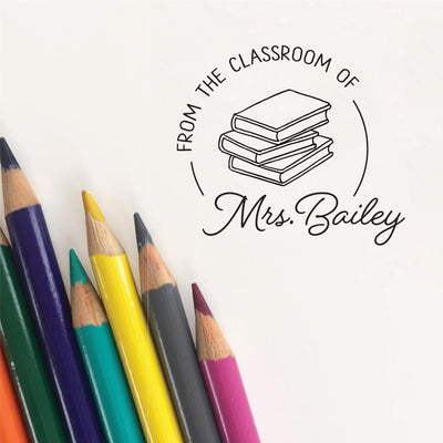 FROM THE CLASSROOM OF TEACHER STAMP WITH BOOK ILLUSTRATIONS | HEIRLOOM SEALS