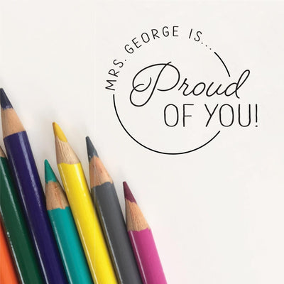 PROUD OF YOU TEACHER STAMP | HEIRLOOM SEALS