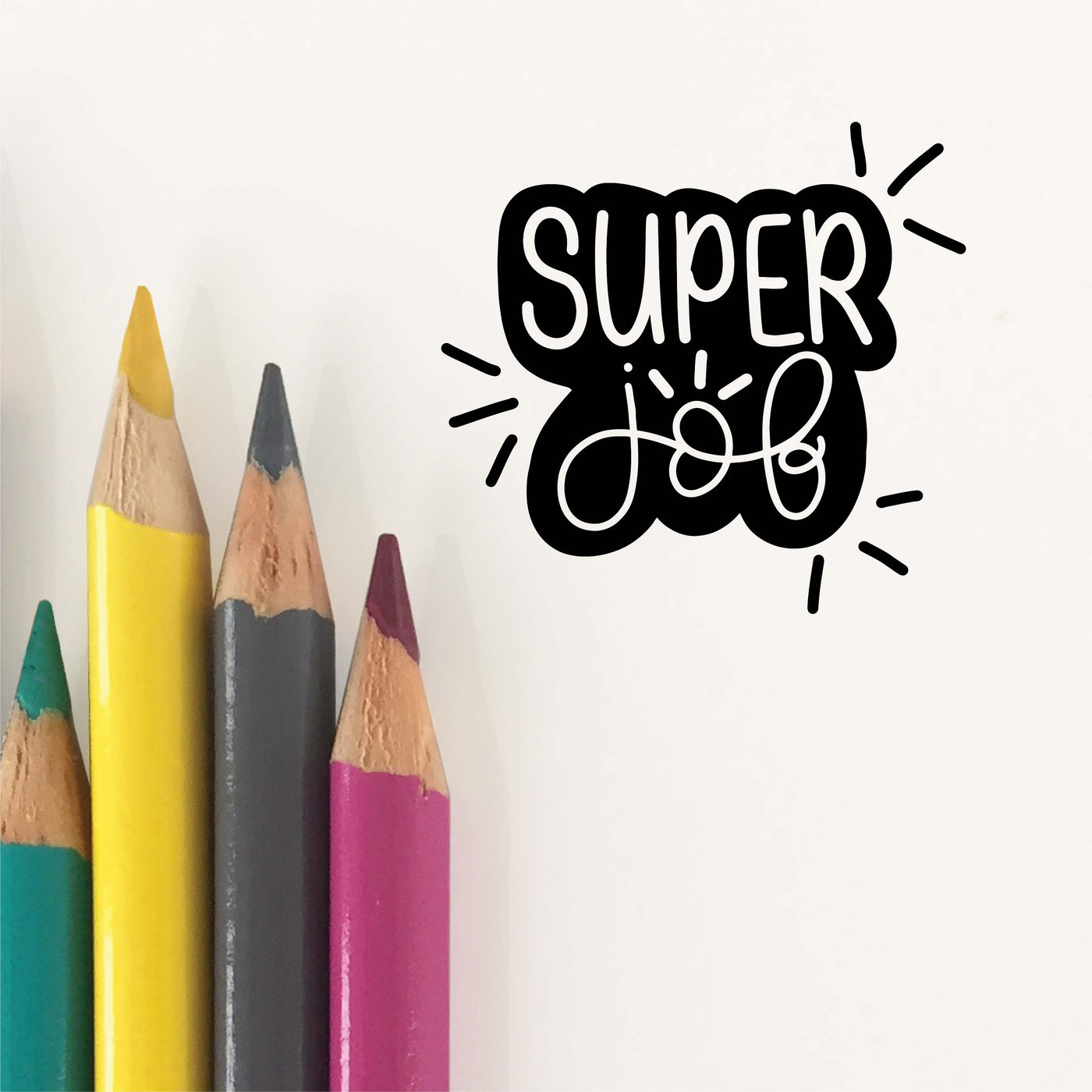 Super Job Teacher Stamp | Heirloom Seals