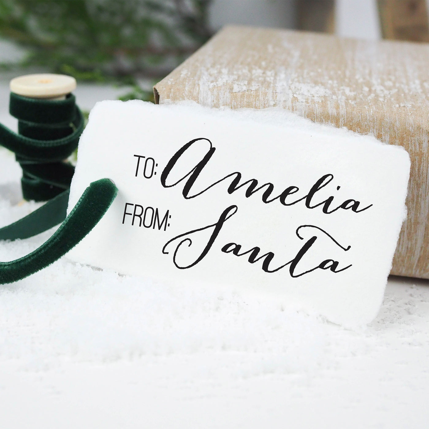 'FROM SANTA' RUBBER STAMP