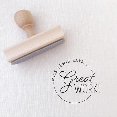 GREAT WORK TEACHER STAMP | HEIRLOOM SEALS