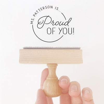 PROUD OF YOU TEACHER STAMP | HEIRLOOM SEALS