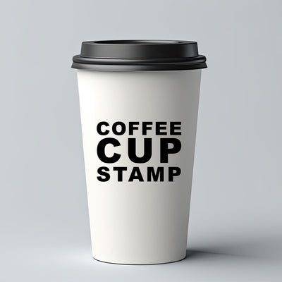 Coffee Cup Rubber Stamp | Coffee Cup Sleeve Branding with Logo Stamp | Heirloom Seals