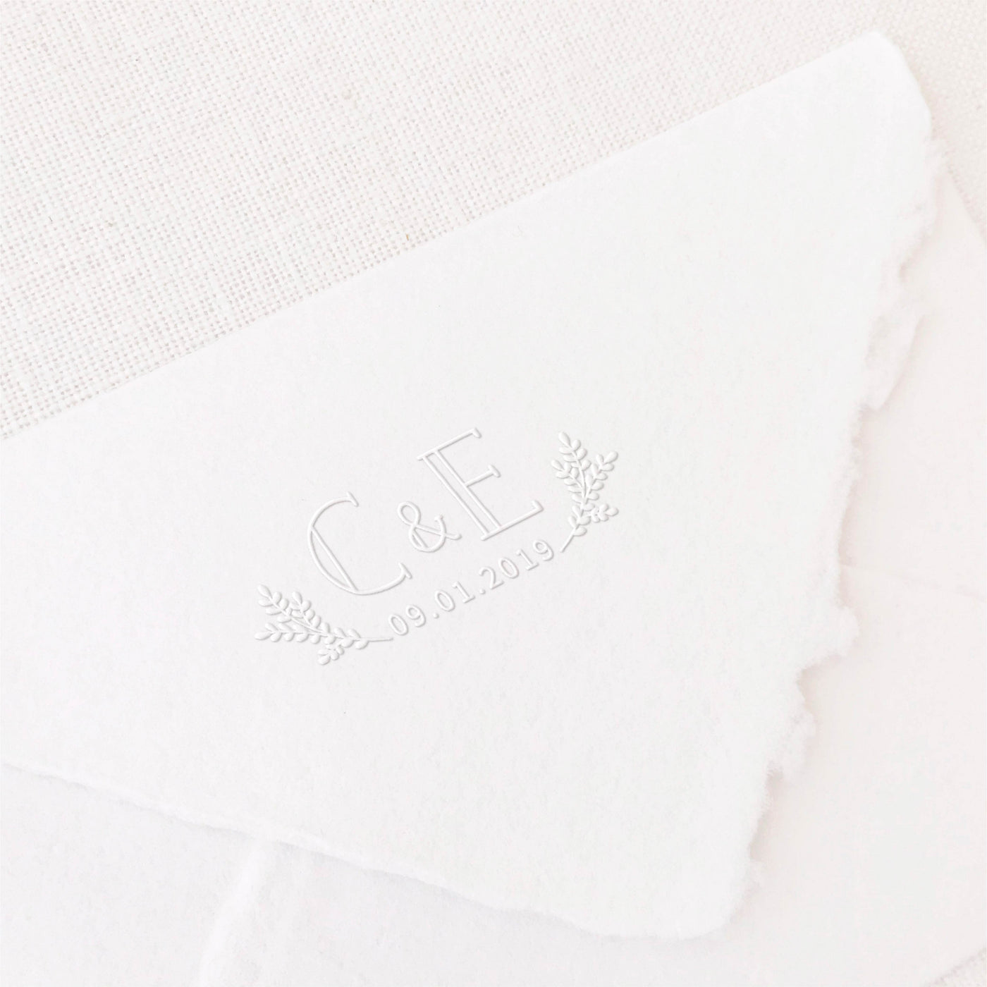 Everly Minimal Botanical Wedding Monogram | Digital Download | Heirloom Seals
