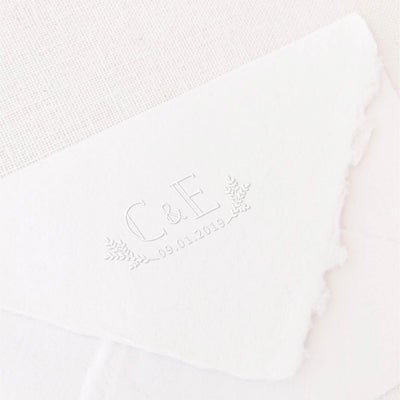 Everly Minimal Botanical Wedding Monogram | Digital Download | Heirloom Seals