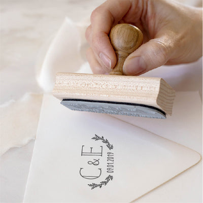 Everly Minimal Botanical Wedding Monogram | Digital Download | Heirloom Seals