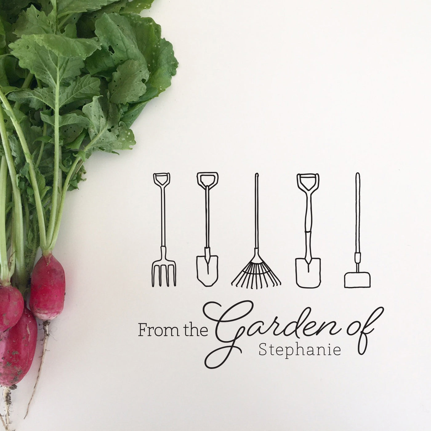 Illustrated From the Garden Of Gardening Stamp | Heirloom Seals 