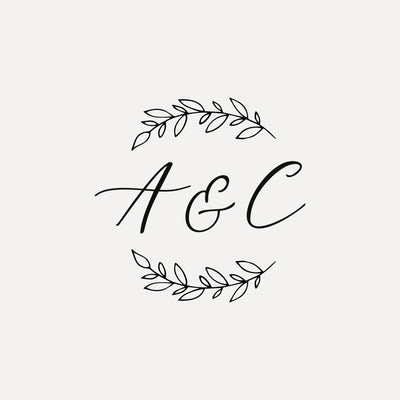 Genevieve Elegant Botanical Script Wedding Monogram | Digital Download | Heirloom Seals