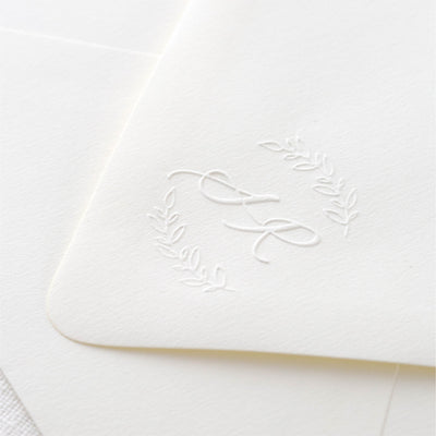 Genevieve Elegant Botanical Script Wedding Monogram | Digital Download | Heirloom Seals