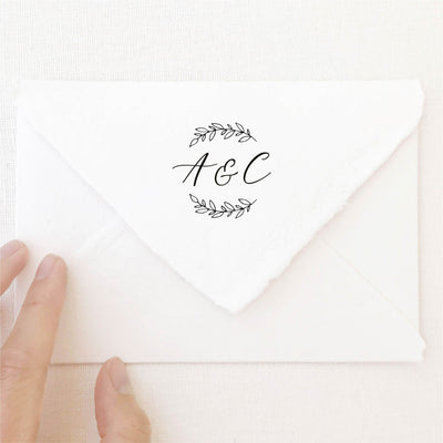 Genevieve Elegant Botanical Script Wedding Monogram | Digital Download | Heirloom Seals
