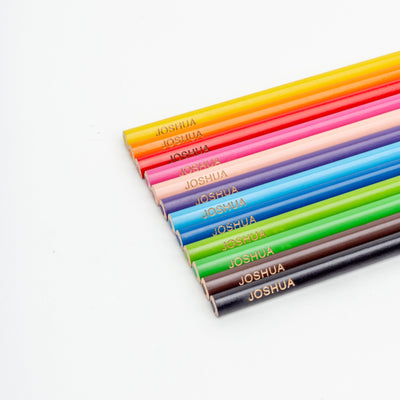 Personalised Faber Castell Colouring Pencils | Laser Engraved Name Pencils Back to School | Heirloom Seals