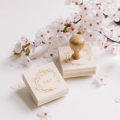Ichika Cherry Blossom Wedding Monogram | Digital Download | Heirloom Seals