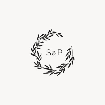 Jasmine Minimalist Botanical Wedding Monogram | Digital Download | Heirloom Seals