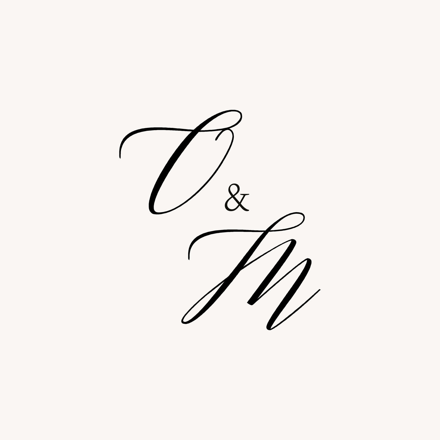 Juliette Elegant Script Wedding Monogram | Digital Download | Heirloom Seals