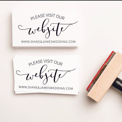 Please Visit Our Website Wedding Favour Rubber Stamp | Heirloom Seals 