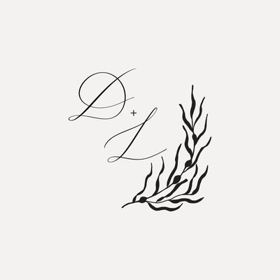 Sea Grass Coastal Wedding Monogram | Digital Download | Heirloom Seals
