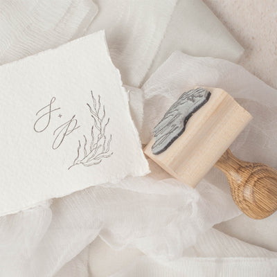Sea Grass Coastal Wedding Monogram | Digital Download | Heirloom Seals