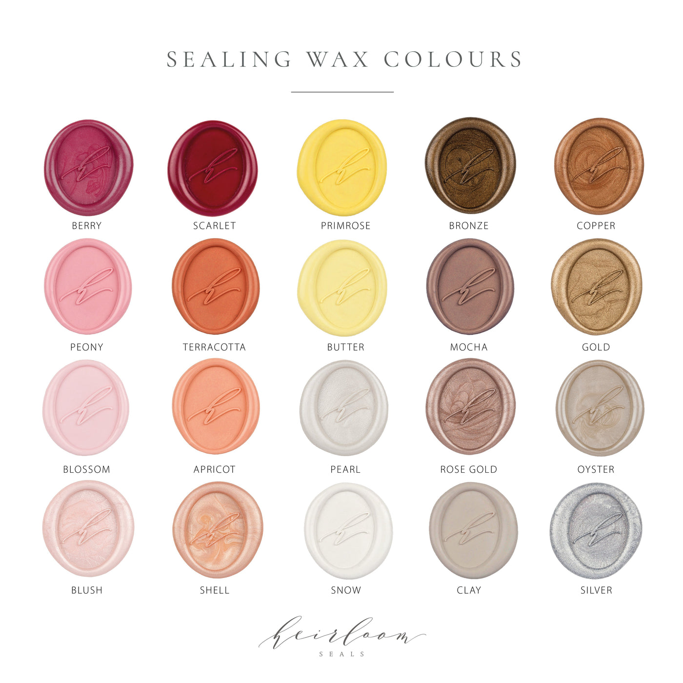 BEAUTIFUL SCRIPT MONOGRAM SELF-ADHESIVE WAX SEALS - JULIETTE