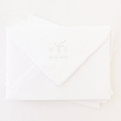 BOTANICAL SAVE THE DATE EMBOSSER - ANNABELLE