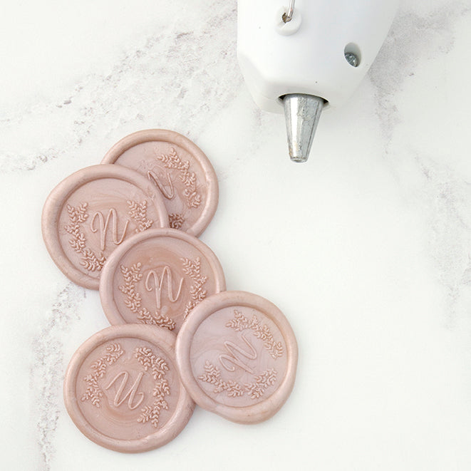 BOTANICAL MONOGRAM SELF-ADHESIVE WAX SEALS - SOPHIA