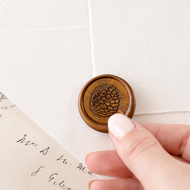 PINECONE - SELF-ADHESIVE WAX SEALS