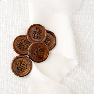 PINECONE - SELF-ADHESIVE WAX SEALS