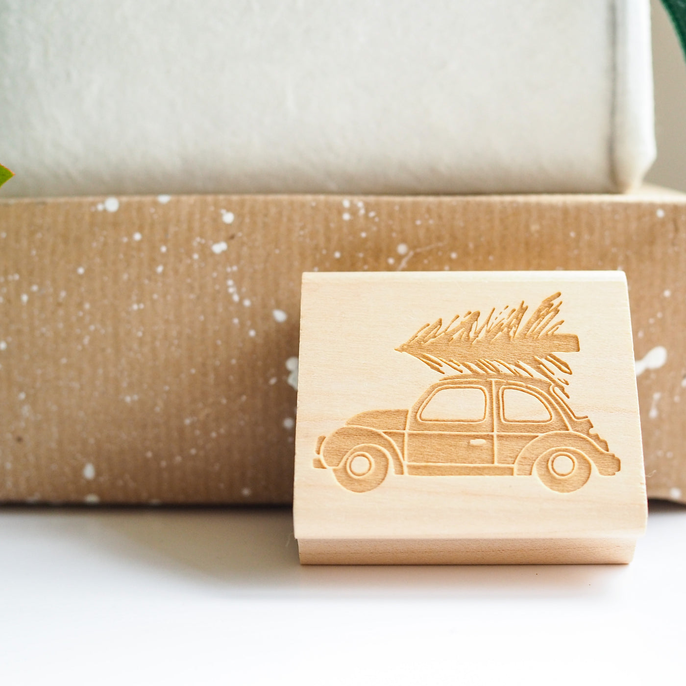 CHRISTMAS CAR RUBBER STAMP | 'BELIEVE' CHRISTMAS COLLECTION | HEIRLOOM SEALS