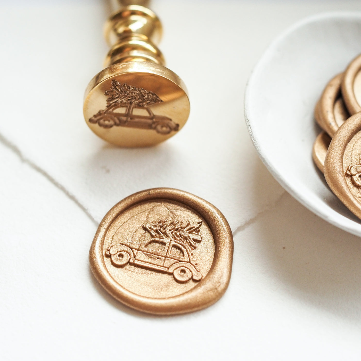 CHRISTMAS CAR WAX SEAL STAMP - 'BELIEVE' CHRISTMAS COLLECTION