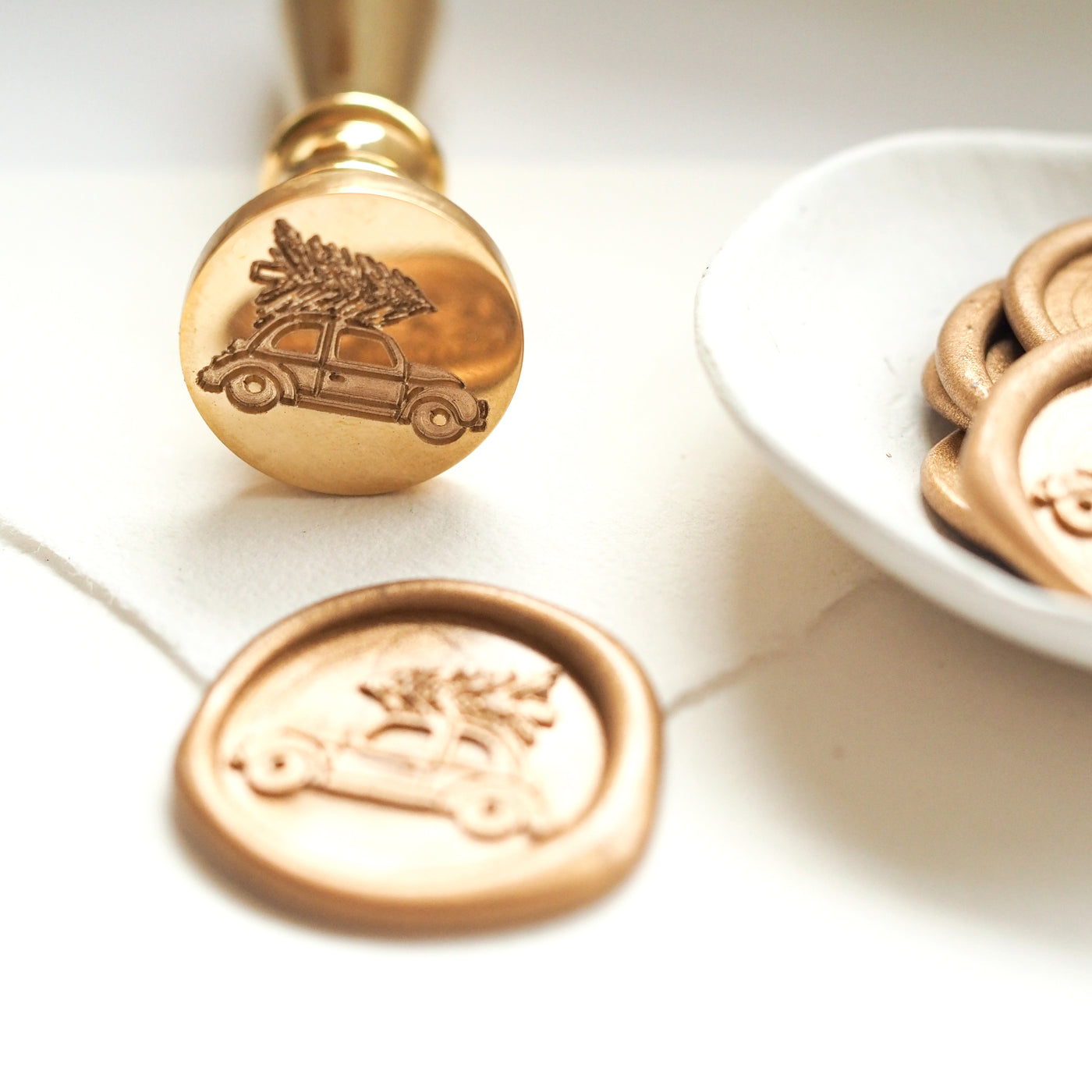 CHRISTMAS CAR WAX SEAL STAMP - 'BELIEVE' CHRISTMAS COLLECTION