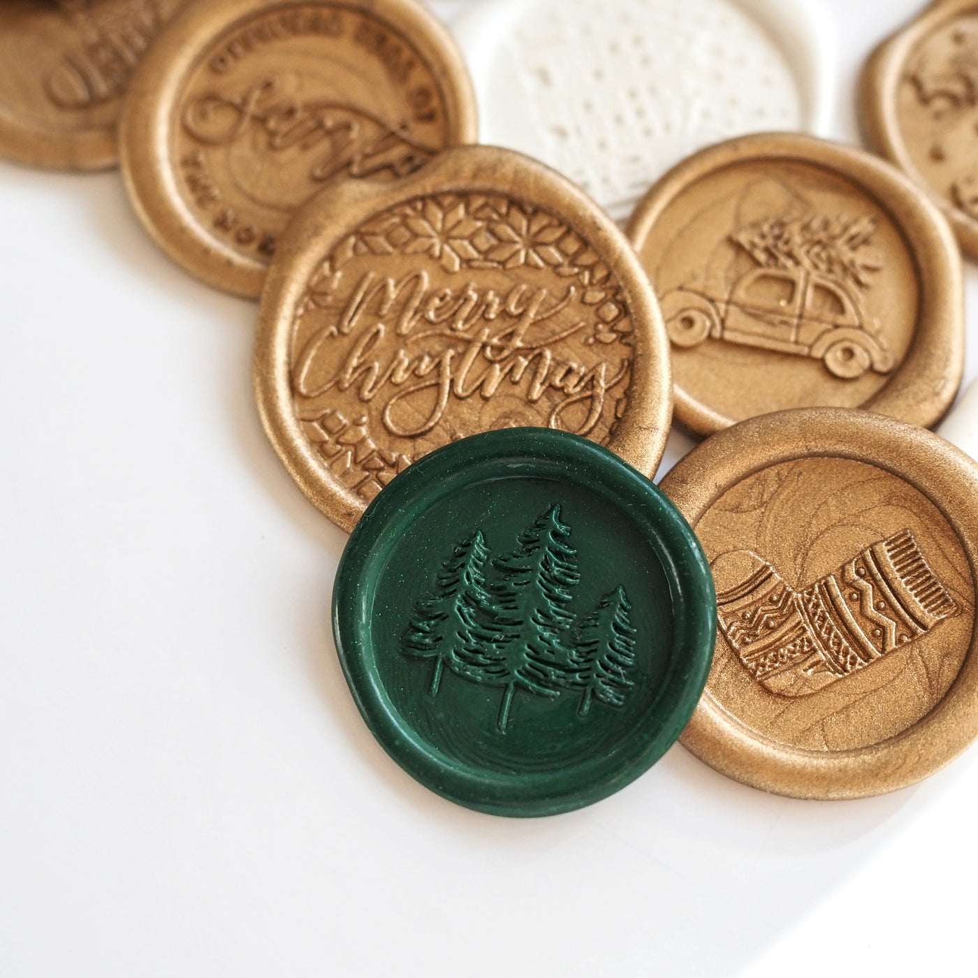 CHRISTMAS STOCKING WAX SEAL STAMP - 'BELIEVE' CHRISTMAS COLLECTION