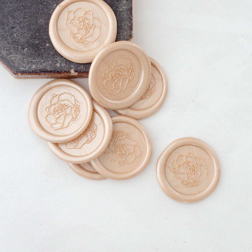 PEONY - SELF-ADHESIVE WAX SEALS