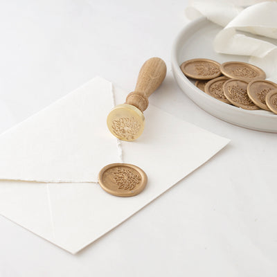 FLOWER - SELF-ADHESIVE WAX SEALS