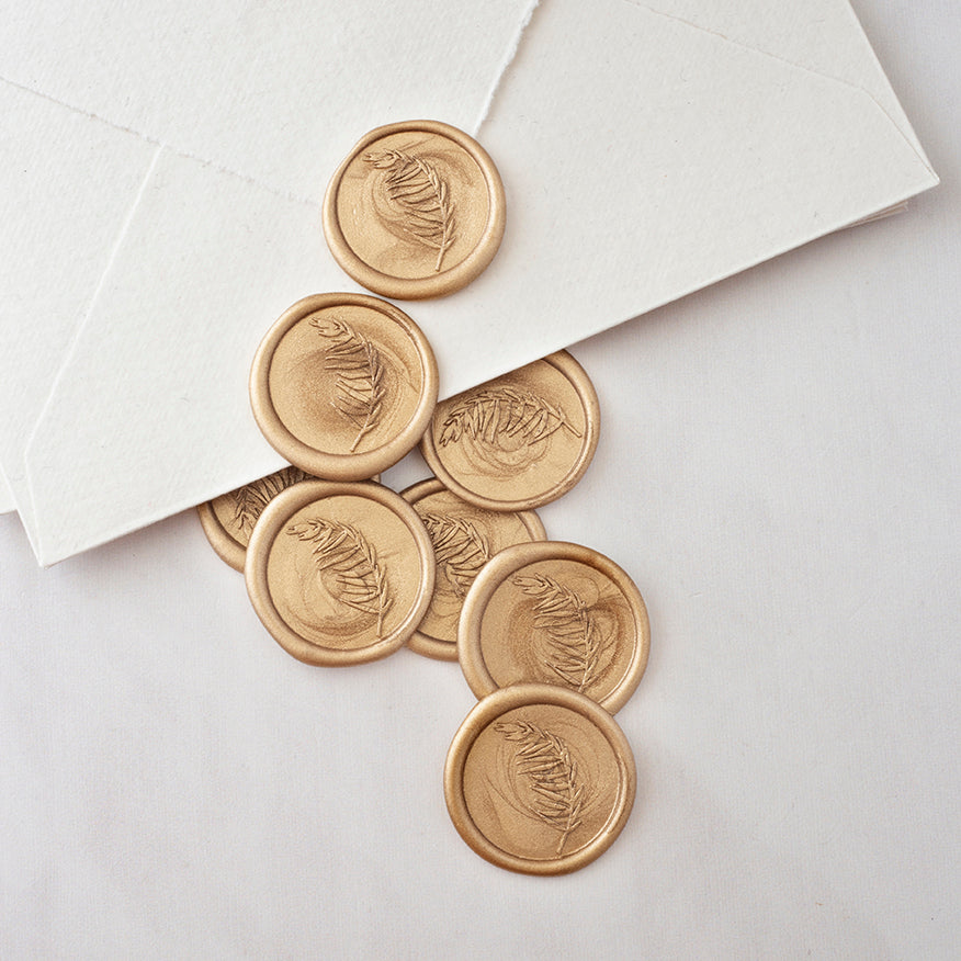 LEAF - SELF-ADHESIVE WAX SEALS