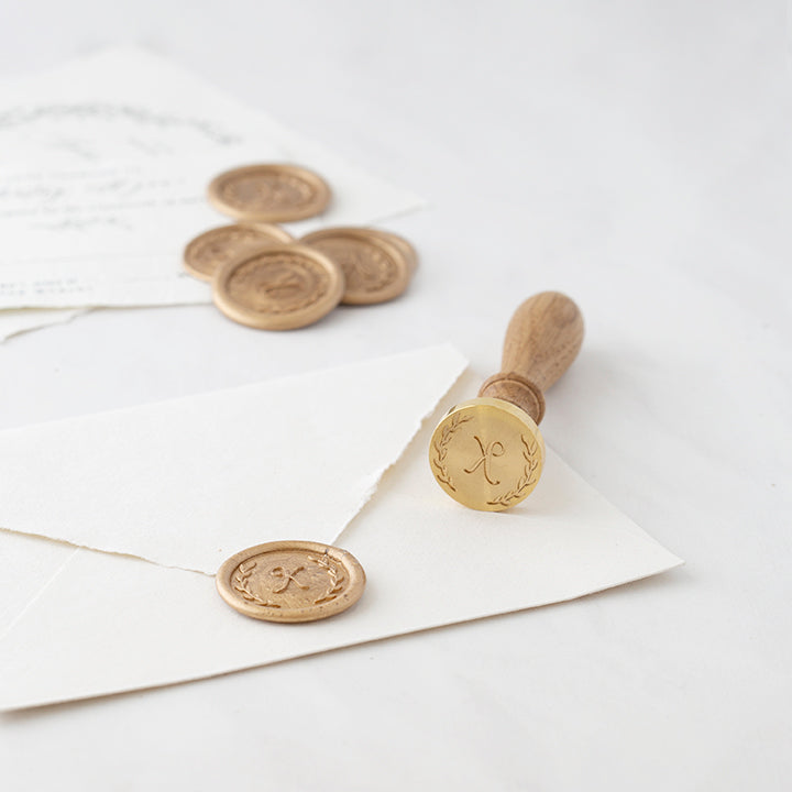 BOTANICAL MONOGRAM WAX SEAL STAMP - PIPPA